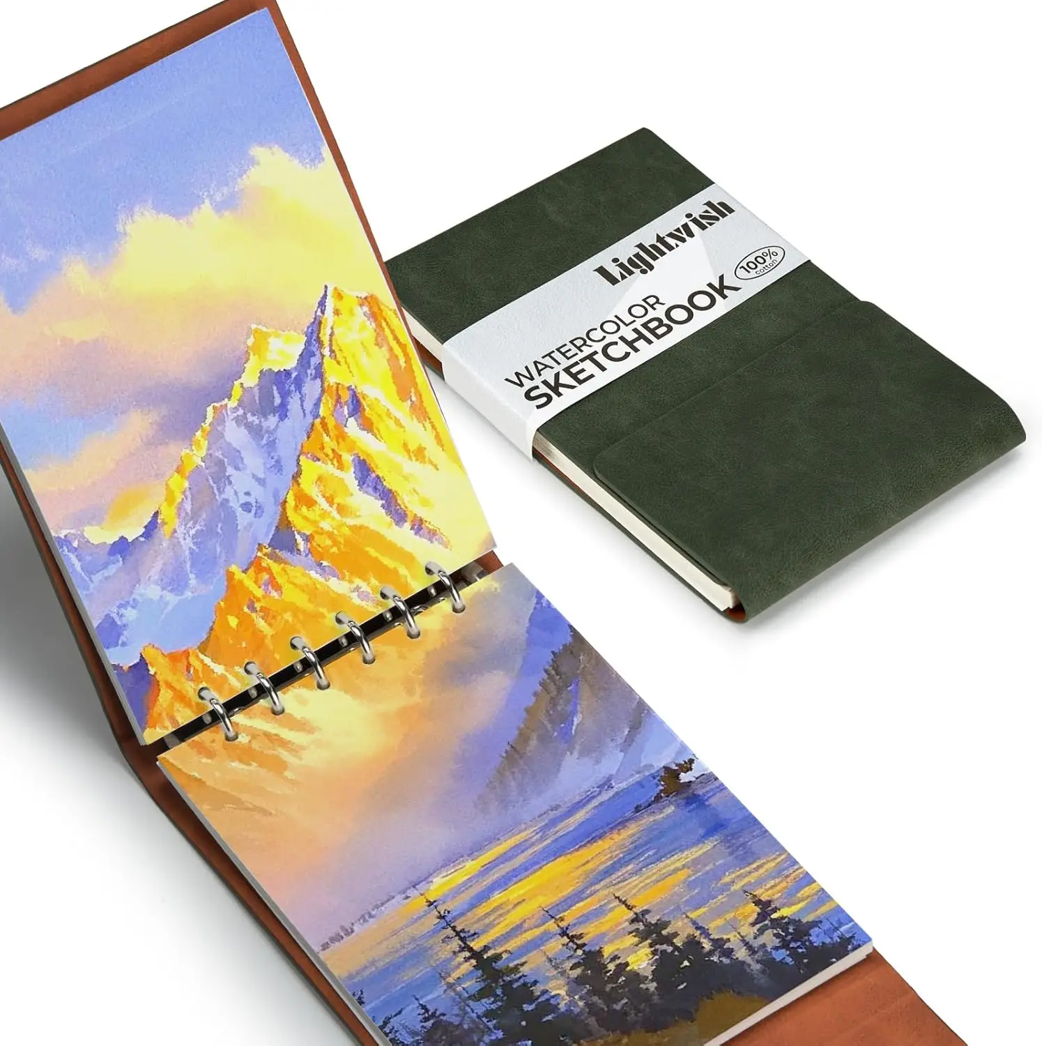 Lightwish Watercolor Sketchbook,100% Cotton 300g Watercolor Journal, Watercolor Paper for Artists, 20 Sheets 5.5 * 8.2 Inches
Lightwish Watercolor Sketchbook,100% Cotton 300g Watercolor Journal, Watercolor Paper for Artists, 20 Sheets 5.5 * 8.2 Inches