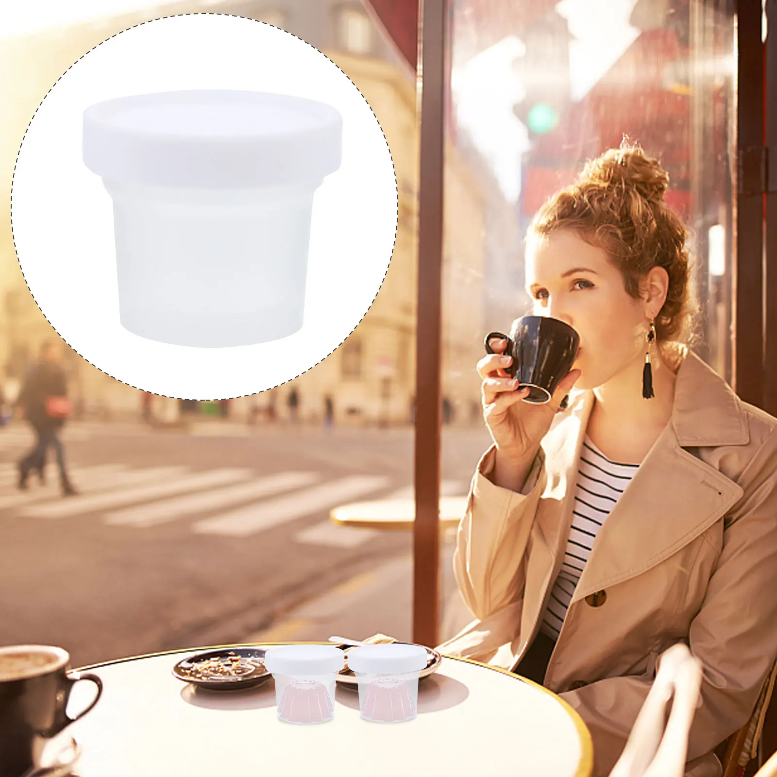 20pcs Disposable Pudding Cups Cake Boxes Jelly Dessert Cups Covers for Material Practical Design Bakery Use
20pcs Disposable Pudding Cups Cake Boxes Jelly Dessert Cups Covers for Material Practical Design Bakery Use