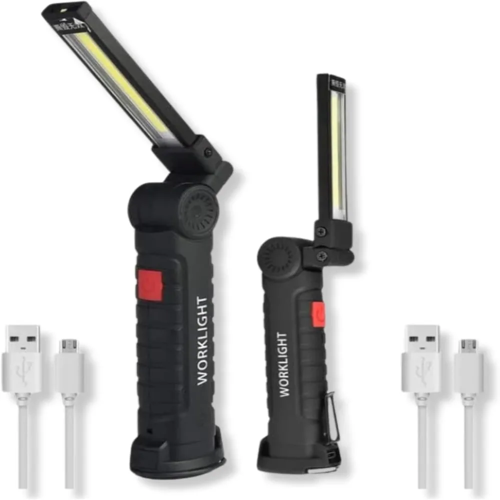 New Rechargeable Bright LED Flashlight Mechanic Light Versatile Lighting COB Work Light LED Folding Flashlight Outdoor
New Rechargeable Bright LED Flashlight Mechanic Light Versatile Lighting COB Work Light LED Folding Flashlight Outdoor