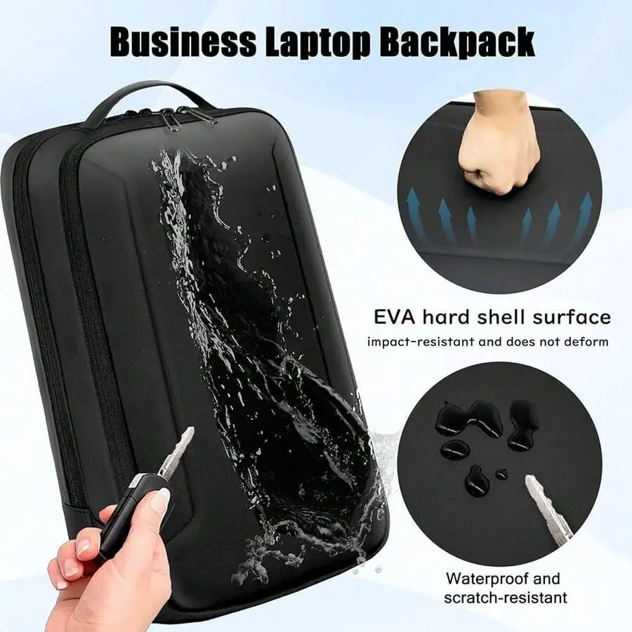 Business Laptop Backpack With EVA Hard Shell, Waterproof For 15.6 Inch Notebook
Business Laptop Backpack With EVA Hard Shell, Waterproof For 15.6 Inch Notebook