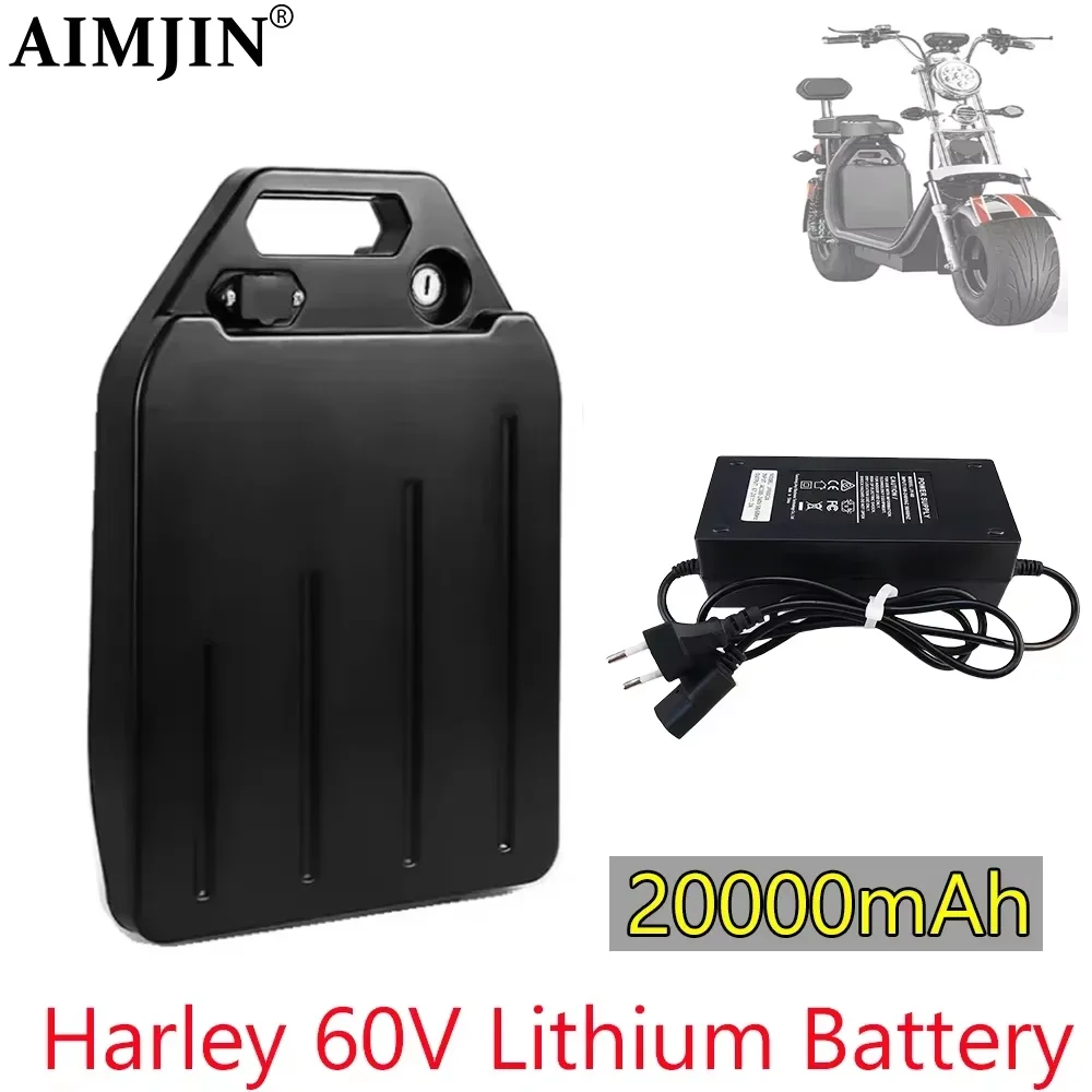 60V 20Ah Waterproof Lithium Battery for 250W-2500W Harley Two Wheel Foldable Citycoco Electric Scooter 18650 Battery pack
60V 20Ah Waterproof Lithium Battery for 250W-2500W Harley Two Wheel Foldable Citycoco Electric Scooter 18650 Battery pack