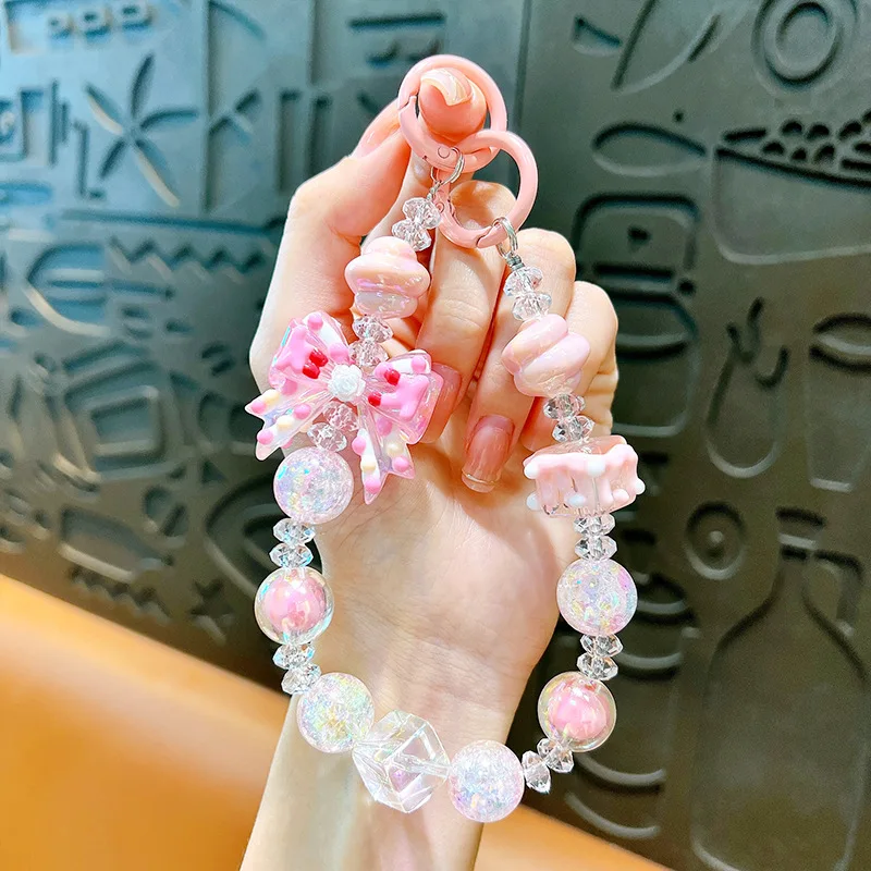 Cute Cream Bow Hanging Cord Mobile Phone Strap Anti-lost Handmade Phone Charm Rope Universal Colorful Key Chain Bag
Cute Cream Bow Hanging Cord Mobile Phone Strap Anti-lost Handmade Phone Charm Rope Universal Colorful Key Chain Bag
