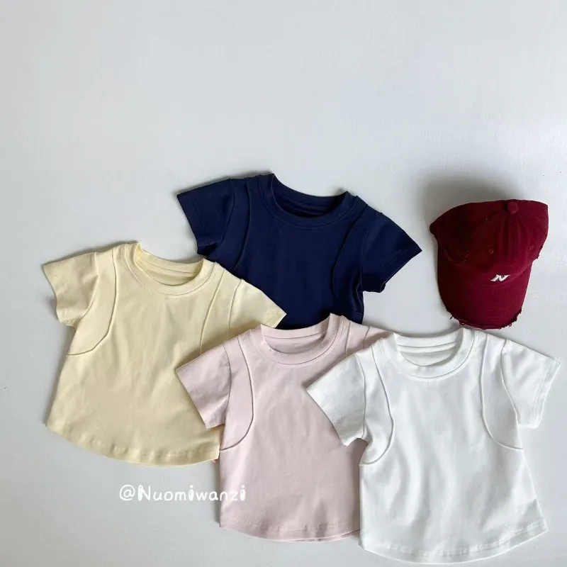 Children's T-shirt 2025 Summer Edition Korean Edition Pure Cotton Outdoor Wind Irregular Digging Shoulder Top
Children's T-shirt 2025 Summer Edition Korean Edition Pure Cotton Outdoor Wind Irregular Digging Shoulder Top