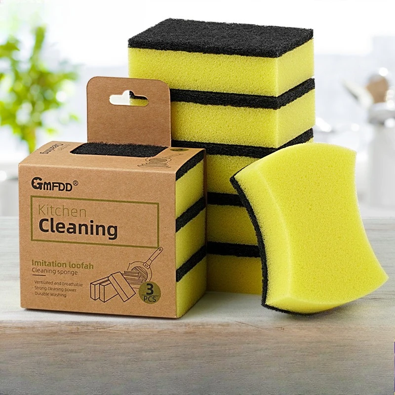 Black High-Density Glue-Impregnated Sponge Scrubber | Heavy-Duty Magic Cleaning Pad for Kitchen Dish & Pot Washing
Black High-Density Glue-Impregnated Sponge Scrubber | Heavy-Duty Magic Cleaning Pad for Kitchen Dish & Pot Washing