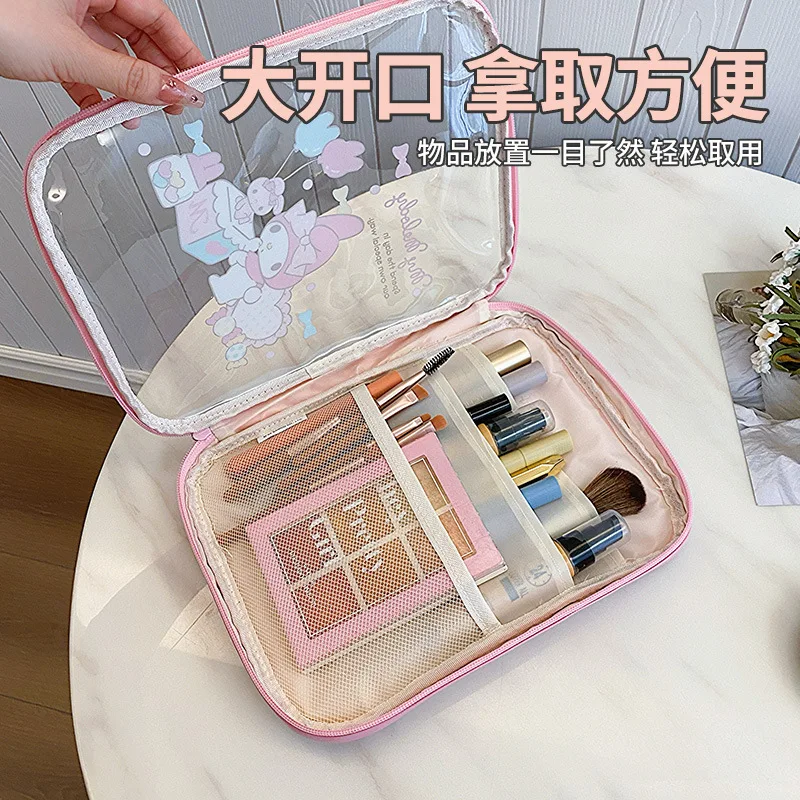 Kawaii Hello Kitty Large Capacity Waterproof Transparent Makeup Bag Cartoon Kuromi My Melody Portable Travel Washing Storage Bag
Kawaii Hello Kitty Large Capacity Waterproof Transparent Makeup Bag Cartoon Kuromi My Melody Portable Travel Washing Storage Bag