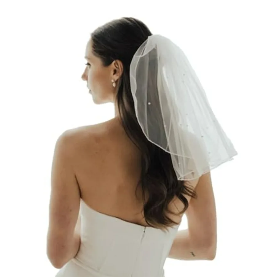 Bridal Veil Bachelorette Party Veil Bow Wedding Veil Elegant Tulle Layer Hair Clip for Women and Girls
Bridal Veil Bachelorette Party Veil Bow Wedding Veil Elegant Tulle Layer Hair Clip for Women and Girls