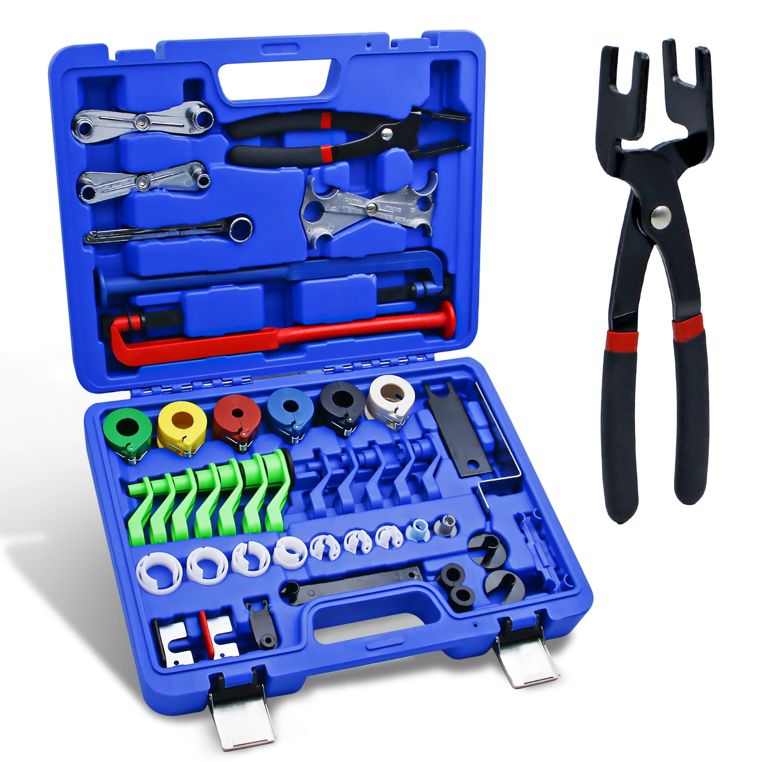 39PCS Car AC Fuel Line Disconnect Removal Tool Set with tool Box,Fuel Line Disconnect Tool Set with Fuel and AC Disconnect Plier
39PCS Car AC Fuel Line Disconnect Removal Tool Set with tool Box,Fuel Line Disconnect Tool Set with Fuel and AC Disconnect Plier
