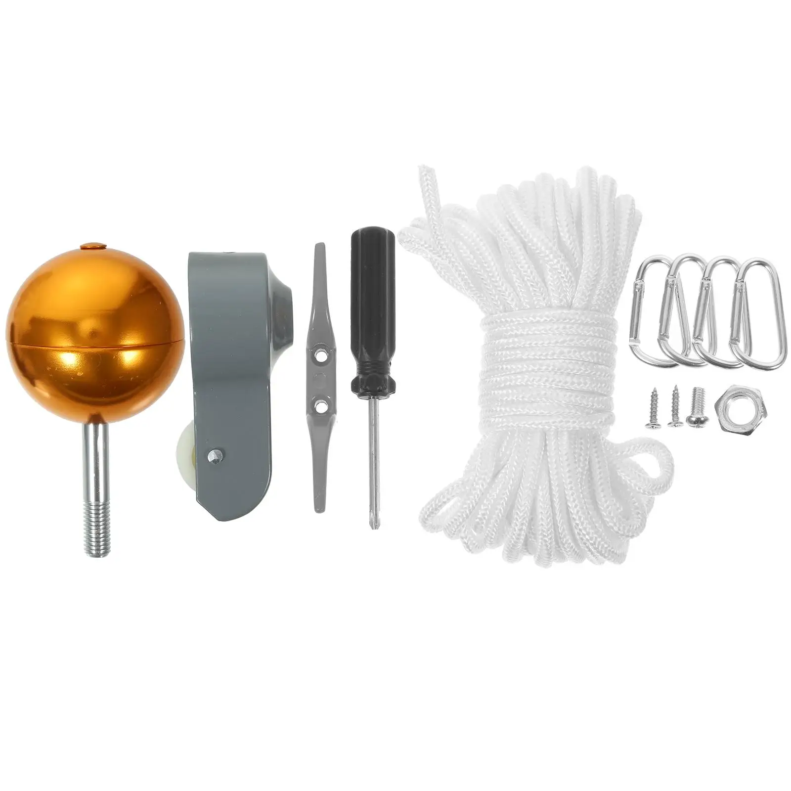 Stainless Steel Flagpole Kit Durable Metal Accessories for Outdoor Repair Replacement Parts Easy Installation Holiday Decor
Stainless Steel Flagpole Kit Durable Metal Accessories for Outdoor Repair Replacement Parts Easy Installation Holiday Decor
