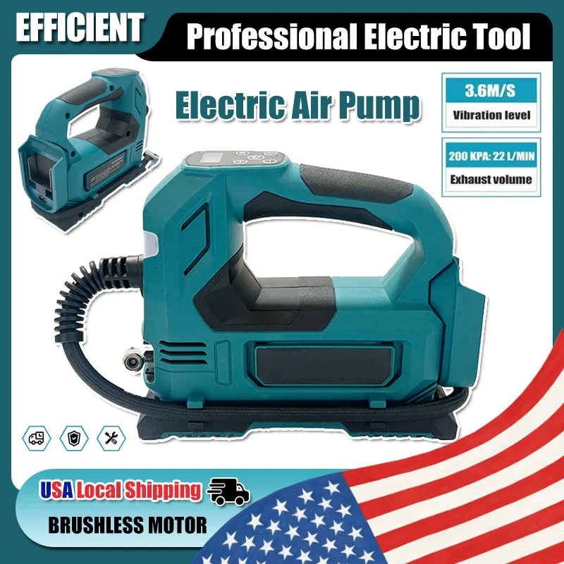 Портативный беспроводной компрессор для накачивания шин Makita, 18В, электрический воздушный насос, ручной компрессор для автомобильных и велосипедных шин, мячей
Портативный беспроводной компрессор для накачивания шин Makita, 18В, электрический воздушный насос, ручной компрессор для автомобильных и велосипедных шин, мячей