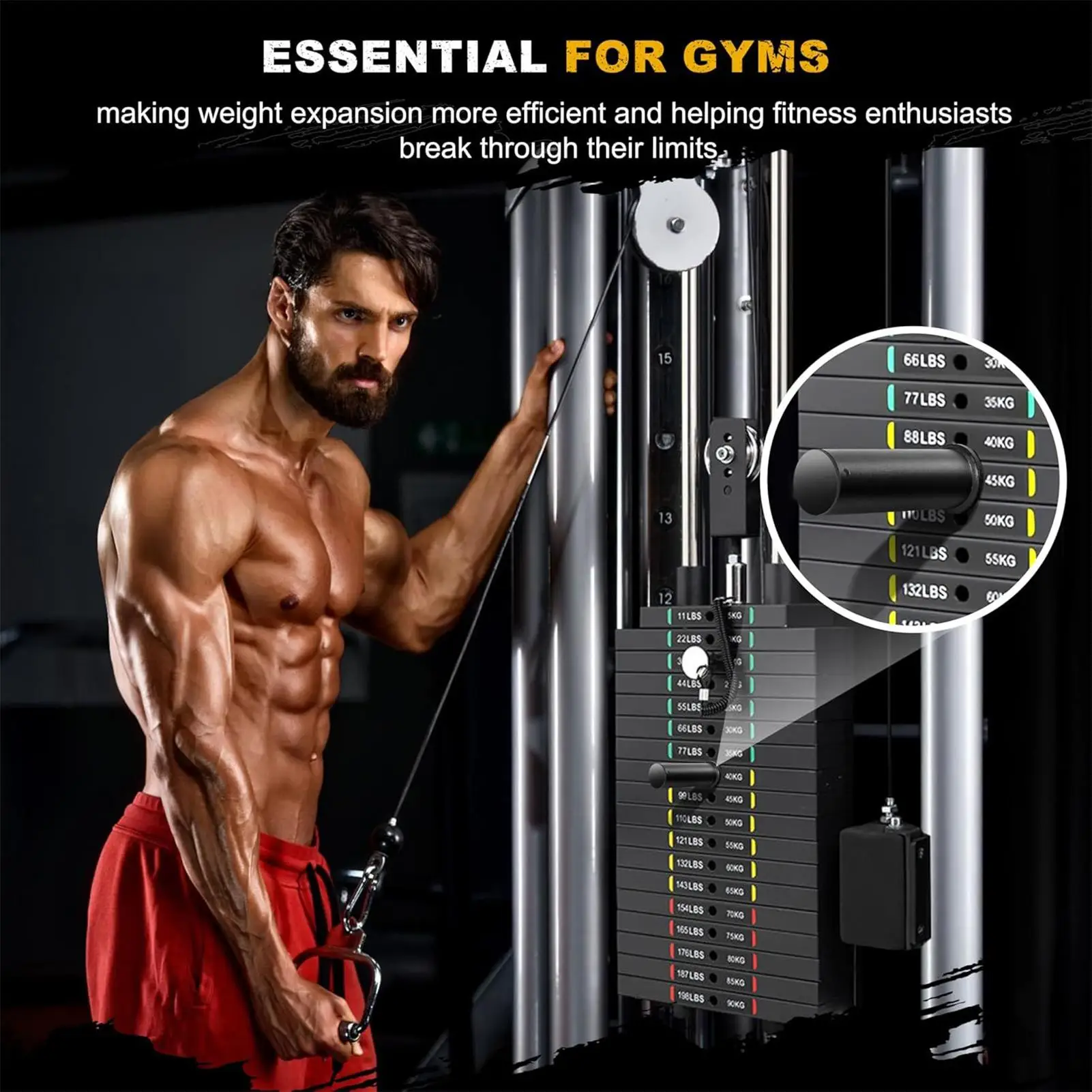 Gym Pin Heavy-Duty Metal 10mm Gym Machine Pin Weight Stack Extender For Home Strength Training Weightlifting Workout Barbells
Gym Pin Heavy-Duty Metal 10mm Gym Machine Pin Weight Stack Extender For Home Strength Training Weightlifting Workout Barbells