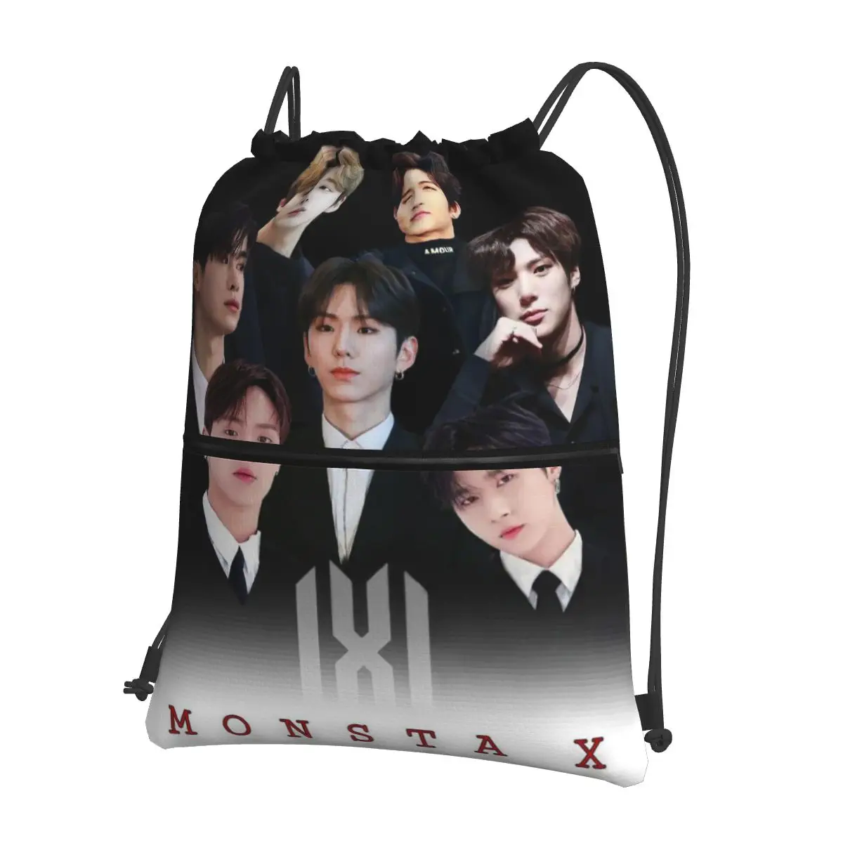 Monsta X Kpop Backpacks Portable Drawstring Bags Storage Bag Book Bags for Man Woman Students
Monsta X Kpop Backpacks Portable Drawstring Bags Storage Bag Book Bags for Man Woman Students