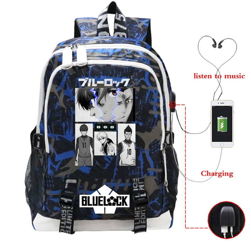 Student School Backpack Blue Lock Anime Shoulders Bag for Teenage Girls Boys Funny Isagi Yoichi Zipper Women Men Bagpack Mochila
Student School Backpack Blue Lock Anime Shoulders Bag for Teenage Girls Boys Funny Isagi Yoichi Zipper Women Men Bagpack Mochila