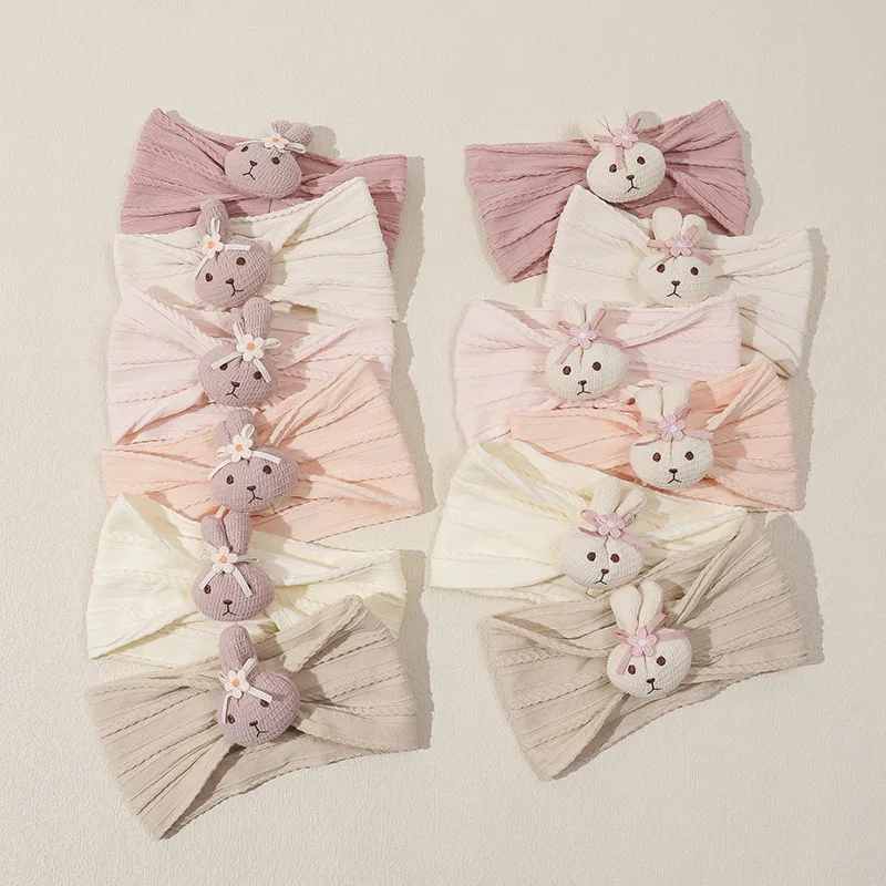 24 PCS/Lot, Sweet Padded Rabbit Dolls Cable Knit Nylon Headband Bunny Bow Turban Headwrap For Newborn Baby Hair Accessories
24 PCS/Lot, Sweet Padded Rabbit Dolls Cable Knit Nylon Headband Bunny Bow Turban Headwrap For Newborn Baby Hair Accessories
