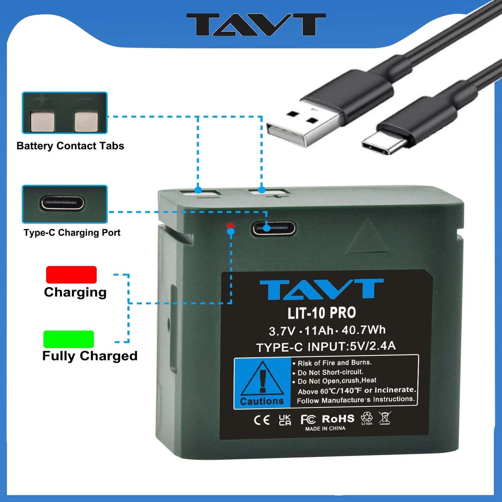 Type C Charging LIT-10 LIT10 Pro Lithium Rechargeable Battery for LM2 and Link-Micro LTE Cell-Link Verizon hunting Battery
Type C Charging LIT-10 LIT10 Pro Lithium Rechargeable Battery for LM2 and Link-Micro LTE Cell-Link Verizon hunting Battery