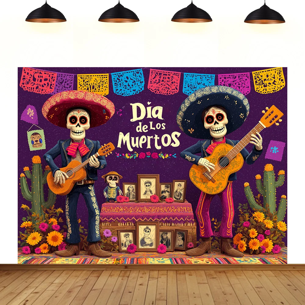 Day of the Dead Theme background festival skeleton flower ball party Wall decoration room photography photo backdrop
Day of the Dead Theme background festival skeleton flower ball party Wall decoration room photography photo backdrop