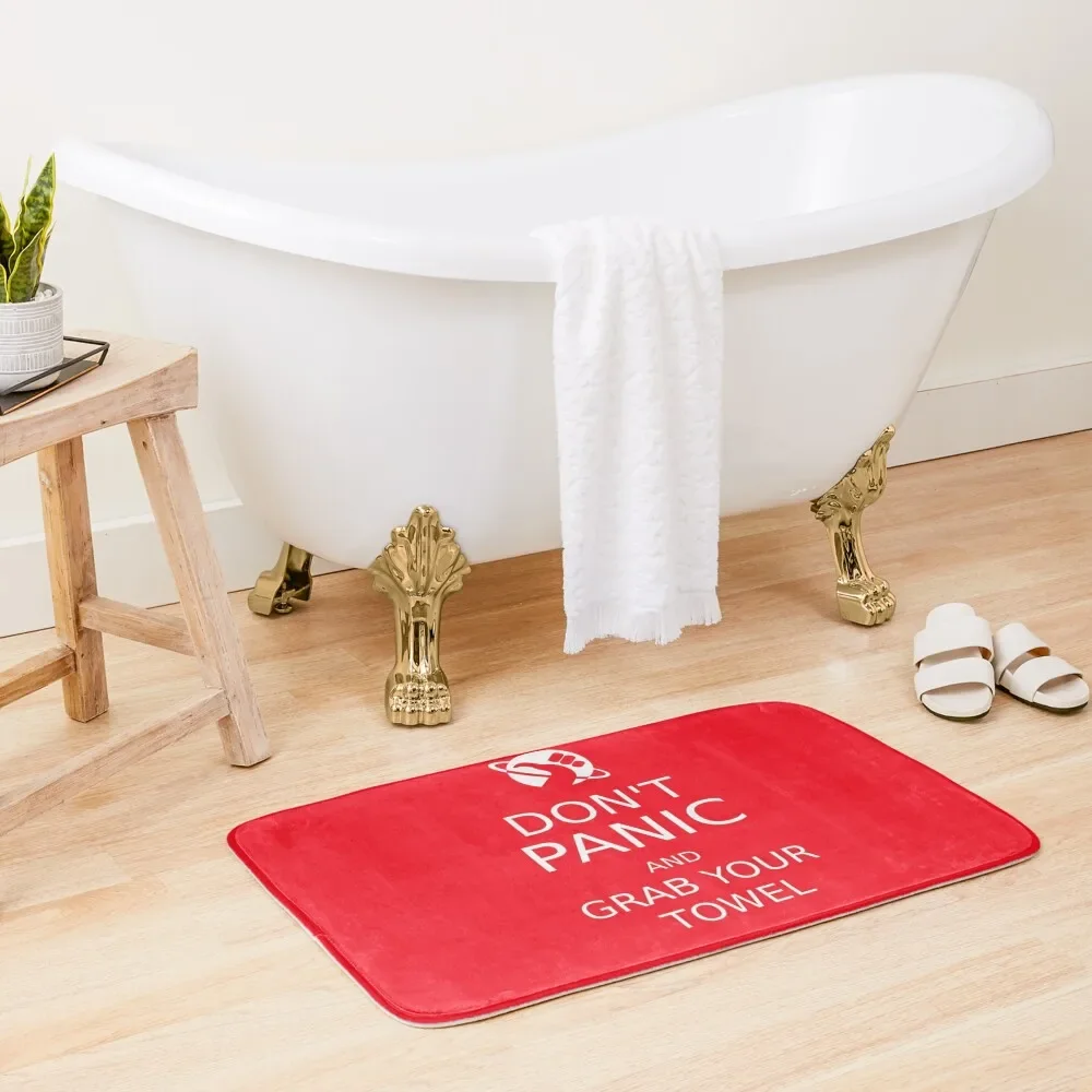 Don't panic and grab your towel Bath Mat Bathroom Floors House Interior Entrance Bedroom Carpet Bathroom Items Mat
Don't panic and grab your towel Bath Mat Bathroom Floors House Interior Entrance Bedroom Carpet Bathroom Items Mat