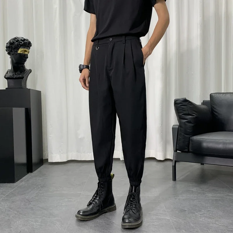 New Men's Pants Elastic Slim Fit Business Office Elastic Mid Waist Classic Casual Pants
New Men's Pants Elastic Slim Fit Business Office Elastic Mid Waist Classic Casual Pants