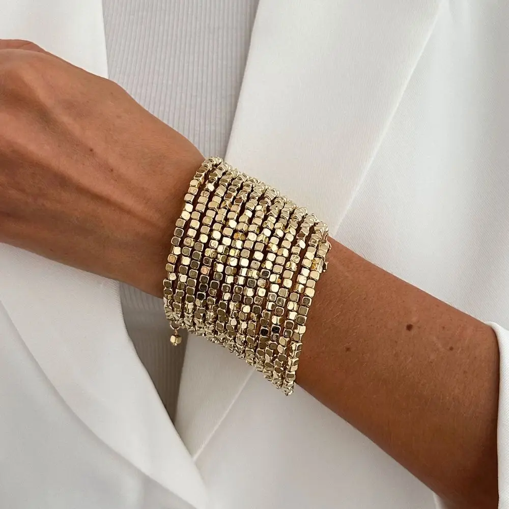 Charm Multi Layer Wide Bracelet Luxury Creative Bead Chain Bracelet Simple CCB Acrylic Bangle for Women Jewelry Accessories
Charm Multi Layer Wide Bracelet Luxury Creative Bead Chain Bracelet Simple CCB Acrylic Bangle for Women Jewelry Accessories