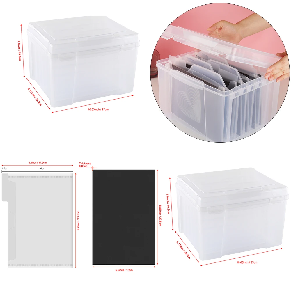 Multi-Use Die and Stamp Storage Kit Plastic Envelopes Storage Bag/double Sided Strong Magnetic Sheets/craft Storage Box 2025 New
Multi-Use Die and Stamp Storage Kit Plastic Envelopes Storage Bag/double Sided Strong Magnetic Sheets/craft Storage Box 2025 New