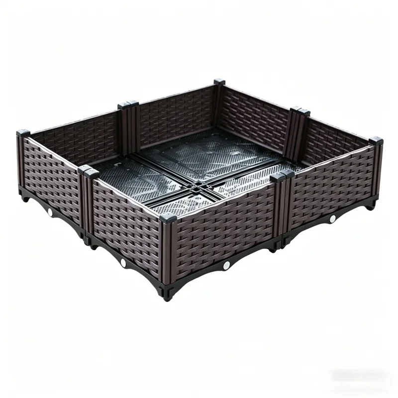 Large Wide 4-Tier Garden Bed Planter Box 80x80x22cm Raised Outdoor Plastic Pot for Vegetables Flowers Herbs Balcony Patio
Large Wide 4-Tier Garden Bed Planter Box 80x80x22cm Raised Outdoor Plastic Pot for Vegetables Flowers Herbs Balcony Patio