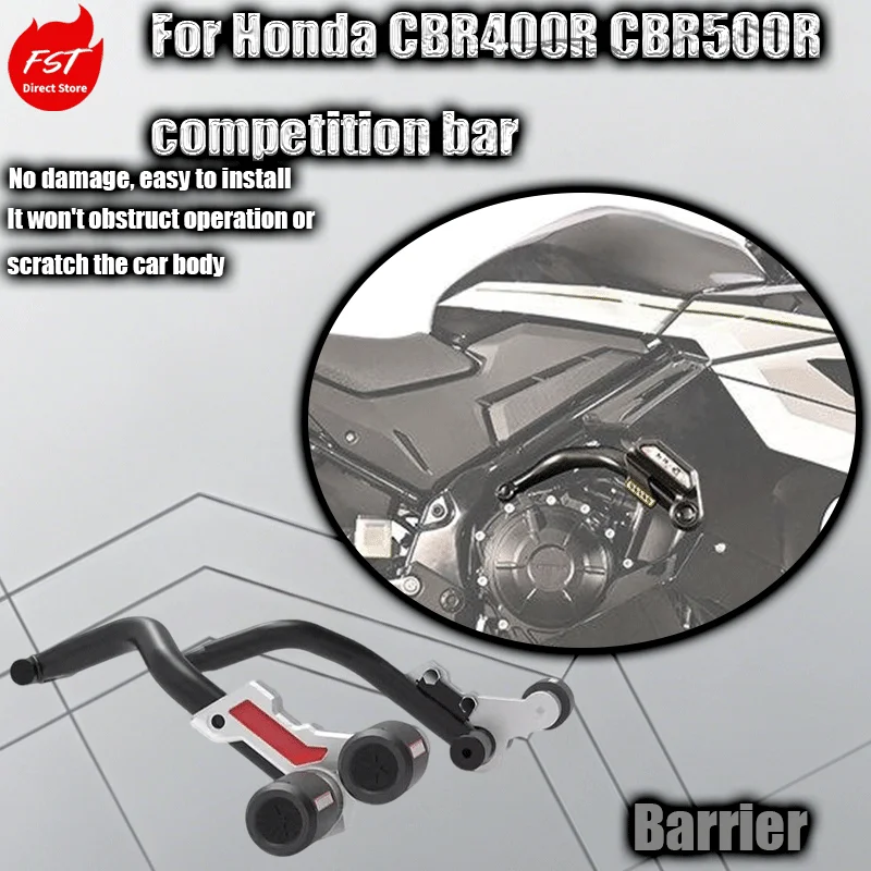 For CBR400R bumper guards, anti-fall balls, CBR500R racing bumper, motorcycle modification parts.
For CBR400R bumper guards, anti-fall balls, CBR500R racing bumper, motorcycle modification parts.