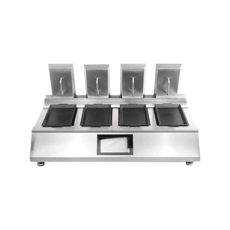 Commercial four-head fried dumpling machine, oven-wrapped pancakes, automatic pot sticker
Commercial four-head fried dumpling machine, oven-wrapped pancakes, automatic pot sticker