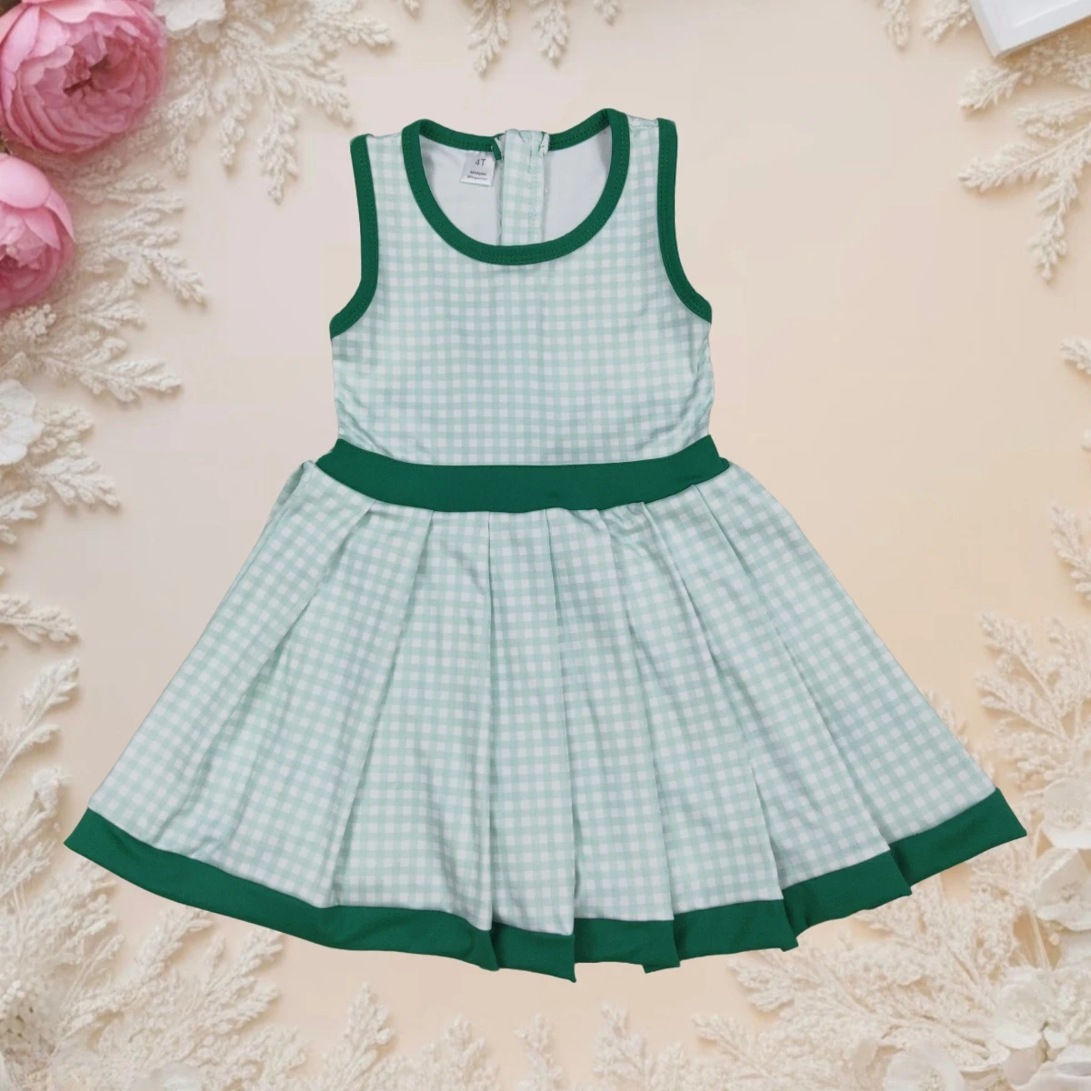 Dress Summer Baby Girl Sleeveless Green Plaid Athletic Yoga Active Wear Skorts Toddler Knee Length Dress Children Kids Clothes
Dress Summer Baby Girl Sleeveless Green Plaid Athletic Yoga Active Wear Skorts Toddler Knee Length Dress Children Kids Clothes