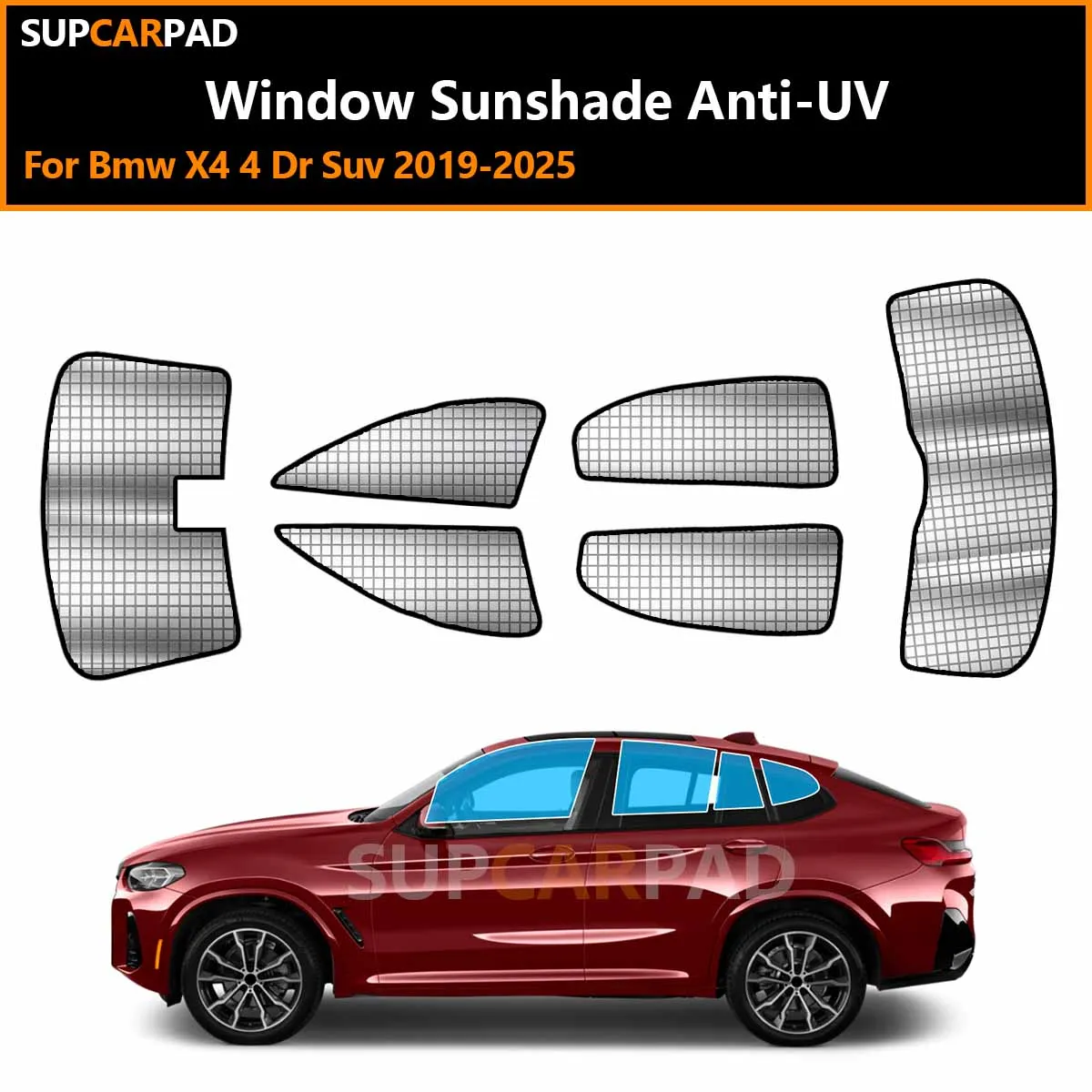 For Bmw X4 4 Dr Suv 2019-2025 Custom Car Window Sunshade Anti-UV Car Sun Window Visors Sunshade Covers Accessories
For Bmw X4 4 Dr Suv 2019-2025 Custom Car Window Sunshade Anti-UV Car Sun Window Visors Sunshade Covers Accessories