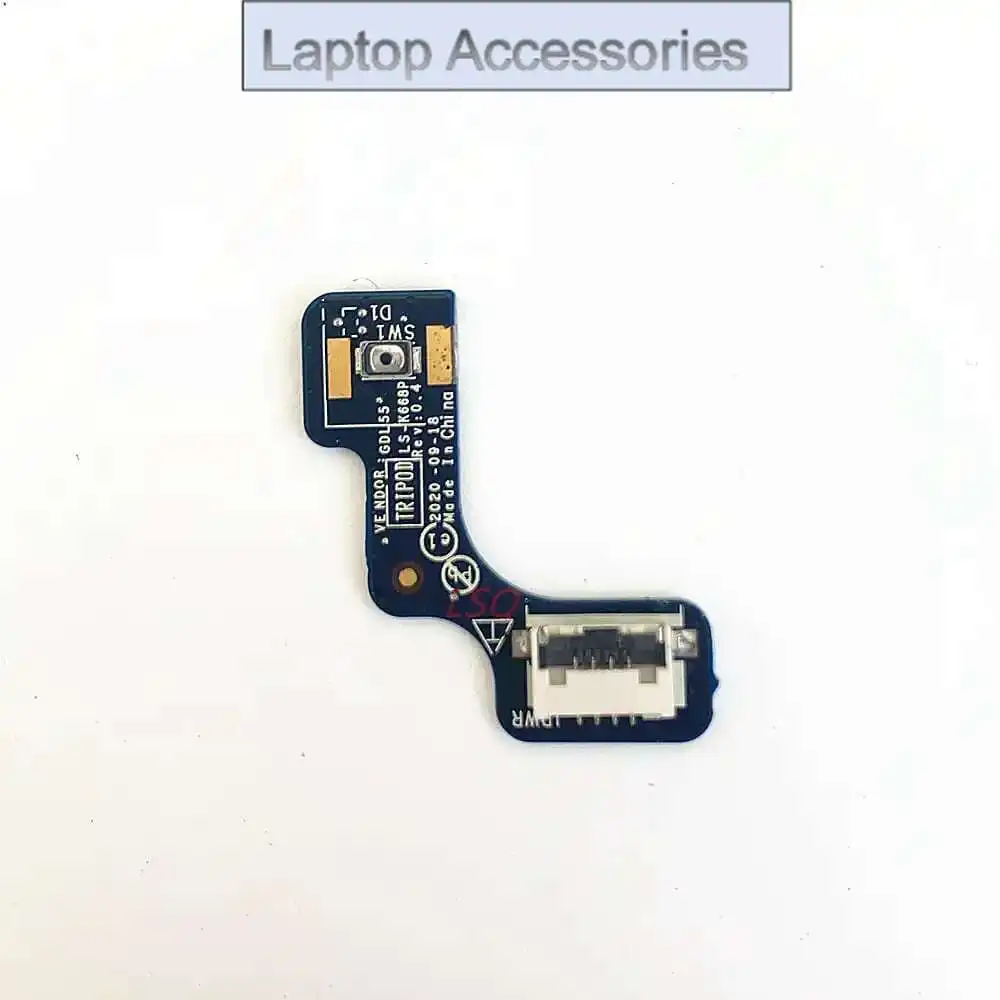 F оригинал для Dell G15 5510 5520 5511, плата кнопки питания USB без кабеля LS-K668P
F оригинал для Dell G15 5510 5520 5511, плата кнопки питания USB без кабеля LS-K668P