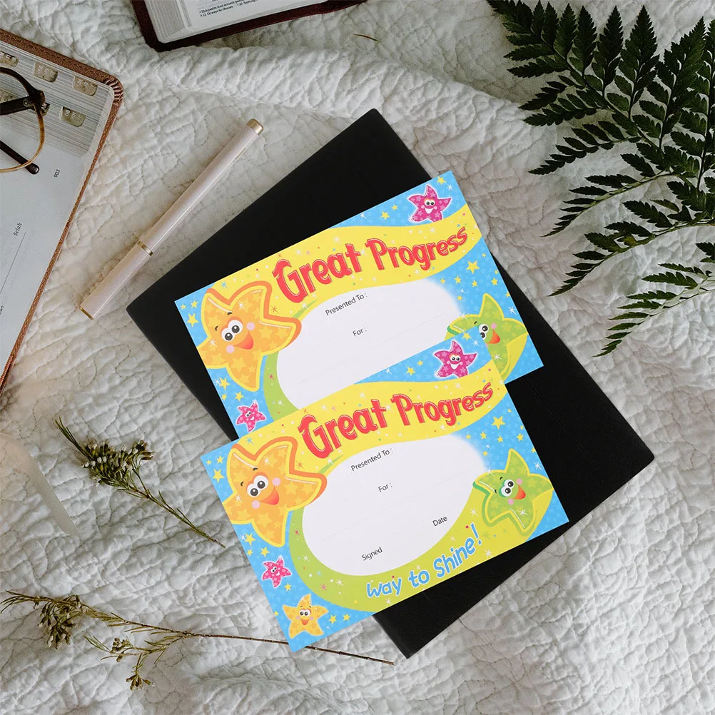 200 Sheets A6 Inspirational Cartoon Award Certificates for Children Certificate of Achievement Portable School Event Recognition
200 Sheets A6 Inspirational Cartoon Award Certificates for Children Certificate of Achievement Portable School Event Recognition