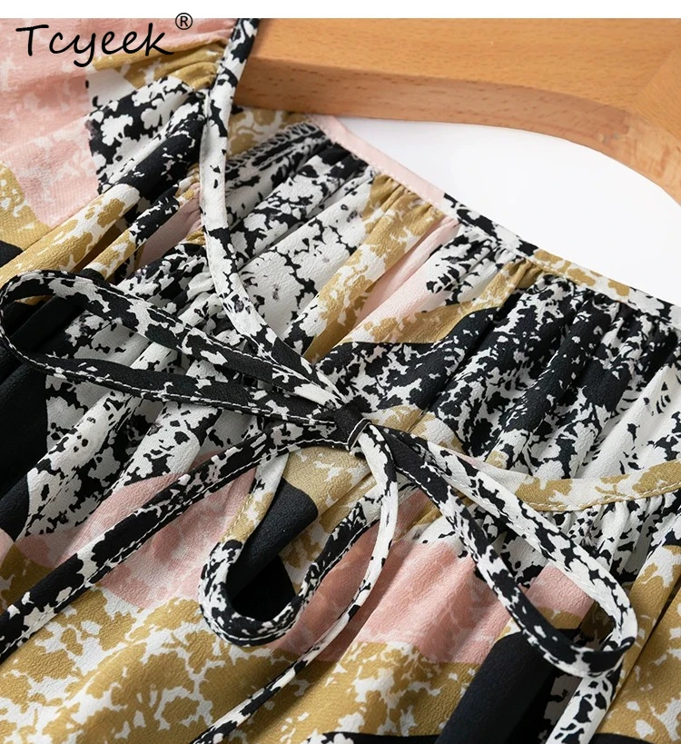 Tcyeek 100% Natural Mulberry Silk Beach Dress Women Clothes Elegant Womens Dresses Fashion Summer Dress Print Loose Fit Платье
Tcyeek 100% Natural Mulberry Silk Beach Dress Women Clothes Elegant Womens Dresses Fashion Summer Dress Print Loose Fit Платье