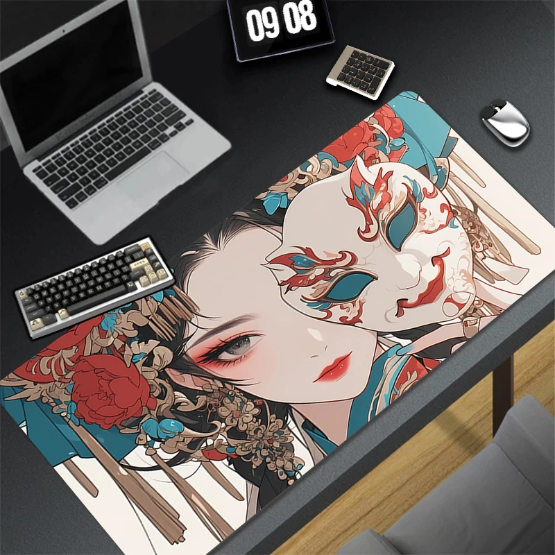 Коврик для мыши 1 шт., аниме-дизайн, игровой коврик для стола с маской Дьявола Они, с прошитыми краями и нескользящей резиновой основой, увеличенный размер
Коврик для мыши 1 шт., аниме-дизайн, игровой коврик для стола с маской Дьявола Они, с прошитыми краями и нескользящей резиновой основой, увеличенный размер