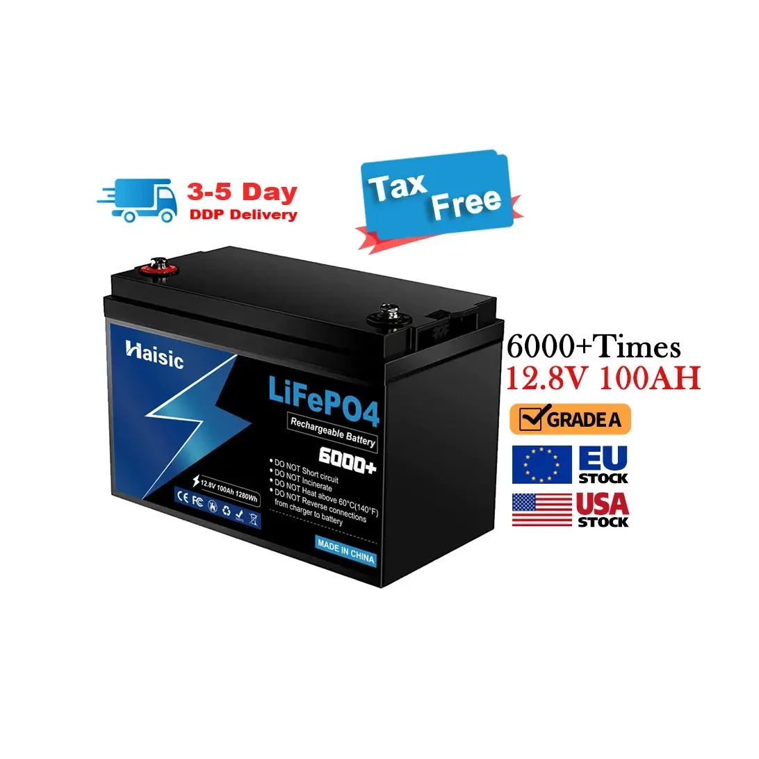 Eu Us Stock Fast Dispatch 12.8v 100ah Lifepo4 Battery Pack Home Energy Storage Solar System Control Motorcycle Rv Battery
Eu Us Stock Fast Dispatch 12.8v 100ah Lifepo4 Battery Pack Home Energy Storage Solar System Control Motorcycle Rv Battery
