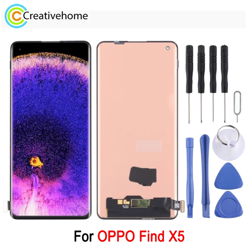 ЖК-экран AMOLED 6,55 дюйма для телефона OPPO Find X5, дисплей с сенсорным экраном и дигитайзером, полная сборка, запасная часть для ремонта
ЖК-экран AMOLED 6,55 дюйма для телефона OPPO Find X5, дисплей с сенсорным экраном и дигитайзером, полная сборка, запасная часть для ремонта