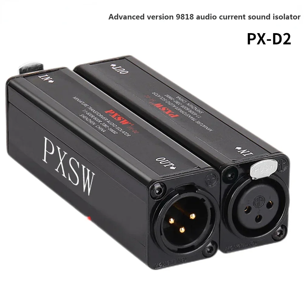 1 PCS PX-D2 Professional XLR Audio Current Sound Isolator To Eliminate Common Ground Interference Black
1 PCS PX-D2 Professional XLR Audio Current Sound Isolator To Eliminate Common Ground Interference Black