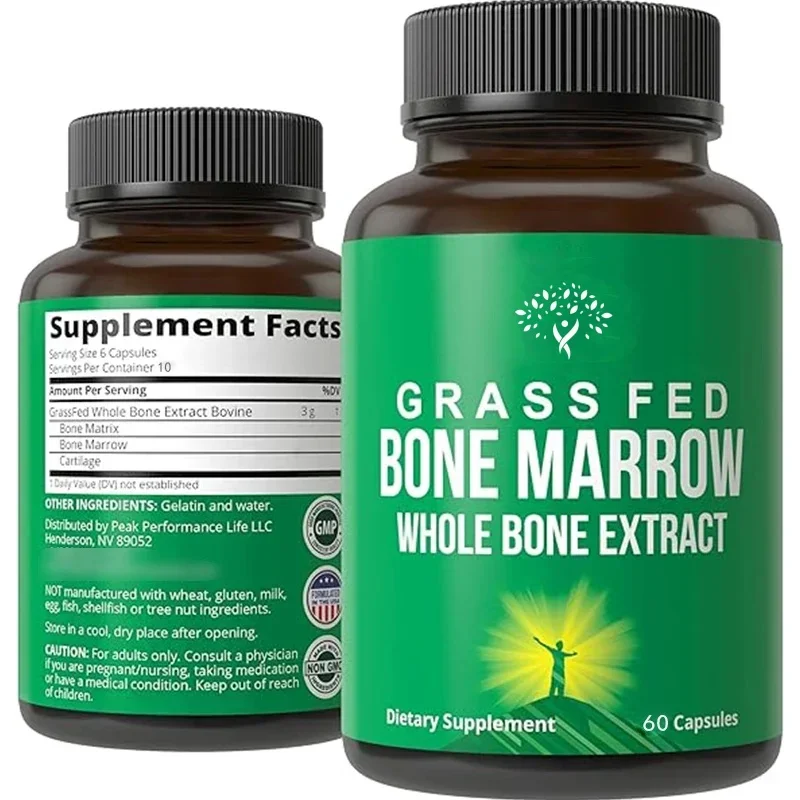60 Capsule Grass Fed Bone Marrow -a Superfood With Whole Bone Extract Supplement,rich In Collagen,vitamins,and Amino Acids.
60 Capsule Grass Fed Bone Marrow -a Superfood With Whole Bone Extract Supplement,rich In Collagen,vitamins,and Amino Acids.