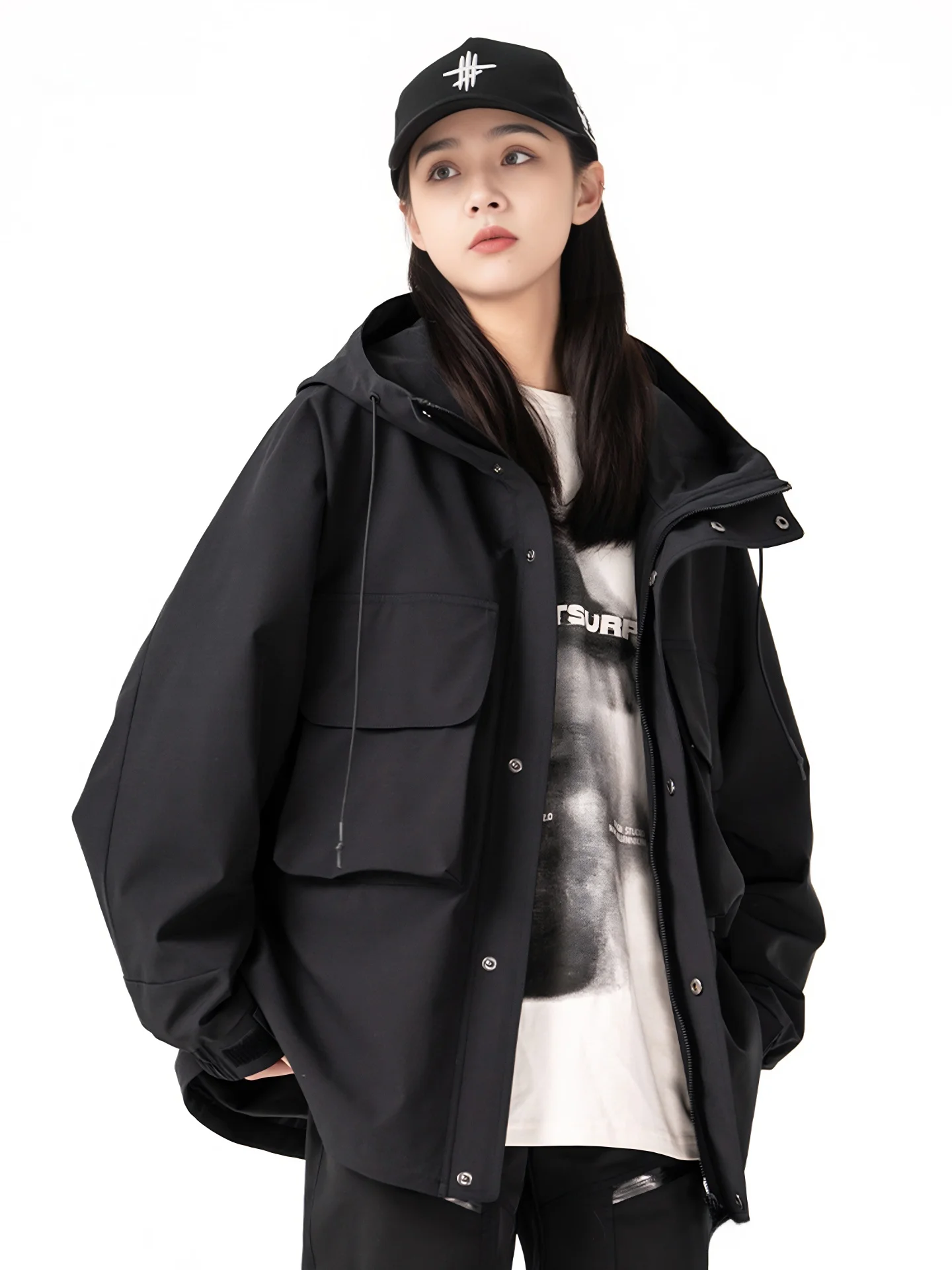 ex Casual Workwear Jaet Loose Fit Hooded Climbing Outfit Spring Autumn Nylon Polyester Windproof Zipper Closure Coat
ex Casual Workwear Jaet Loose Fit Hooded Climbing Outfit Spring Autumn Nylon Polyester Windproof Zipper Closure Coat