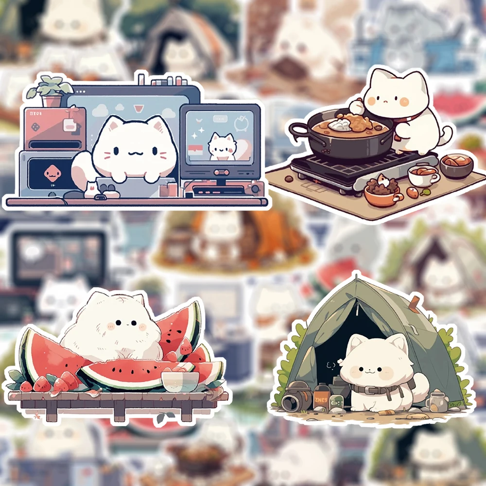 10/30/54Pcs Cartoon Cat Animal Stickers Funny Animal Sticker for Notebook Luggage Water Bottle Cute Decoration Decals Toy Gift
10/30/54Pcs Cartoon Cat Animal Stickers Funny Animal Sticker for Notebook Luggage Water Bottle Cute Decoration Decals Toy Gift