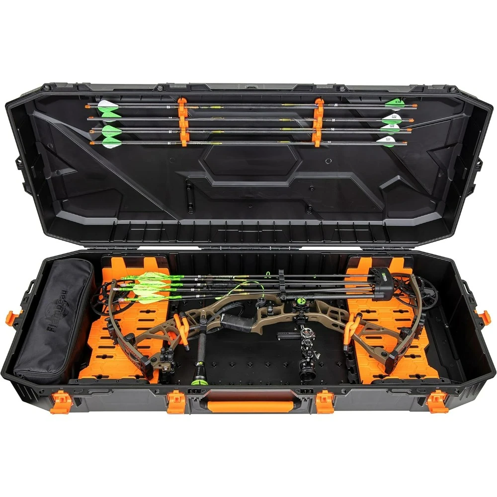 Outdoors Formula Bow Case - Features A.B.S. Foamless Bow Security System, Free-Floats Critical Precision Components.
Outdoors Formula Bow Case - Features A.B.S. Foamless Bow Security System, Free-Floats Critical Precision Components.
