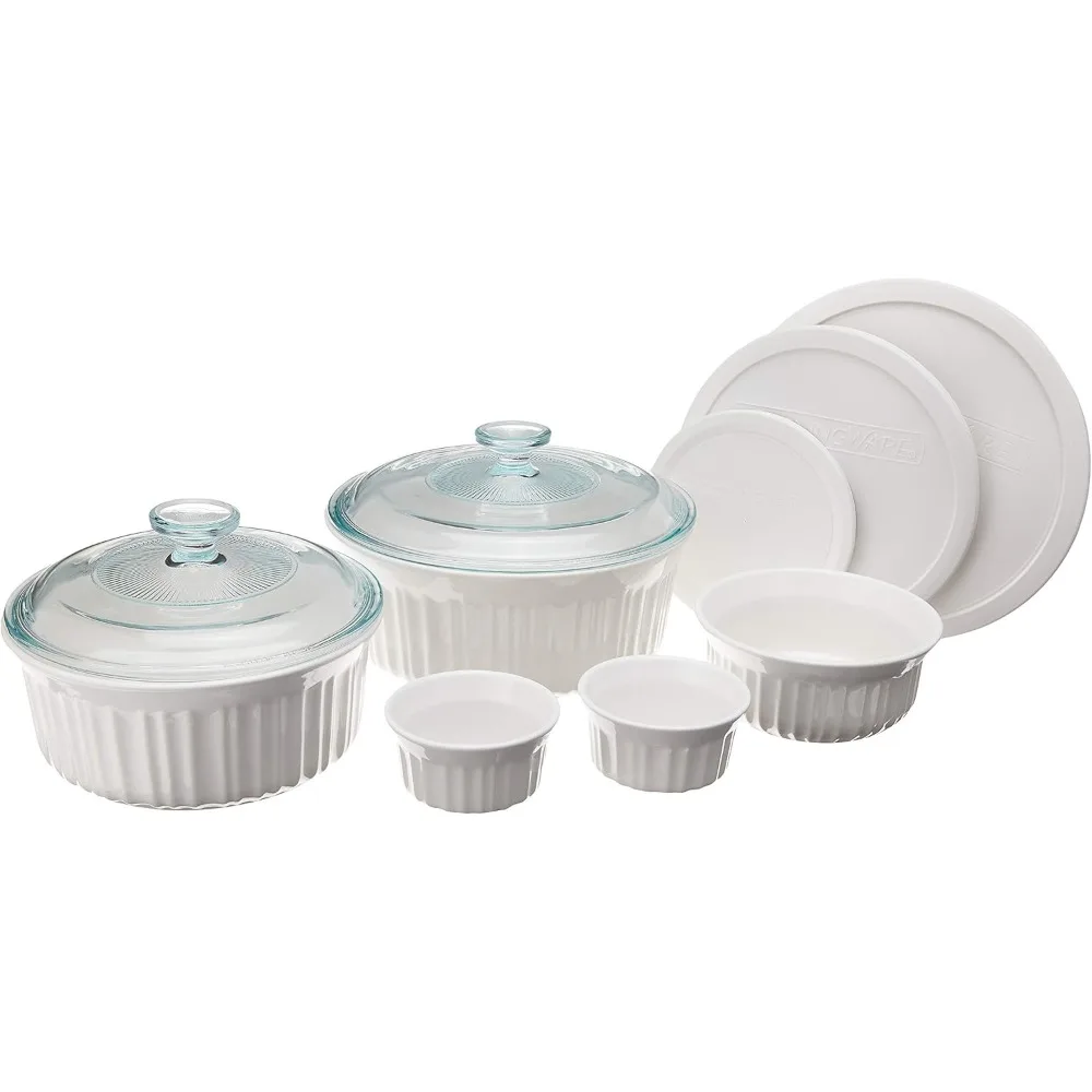 High Quality Ceramic Bakeware Set with Lids, Chip and Crack Resistant Stoneware Baking Dish, Microwave, Dishwasher, Oven
High Quality Ceramic Bakeware Set with Lids, Chip and Crack Resistant Stoneware Baking Dish, Microwave, Dishwasher, Oven