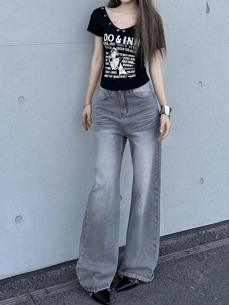 Женские широкие джинсы свободного кроя с высокой талией, повседневные брюки в стиле Aosphere Sensation
Женские широкие джинсы свободного кроя с высокой талией, повседневные брюки в стиле Aosphere Sensation