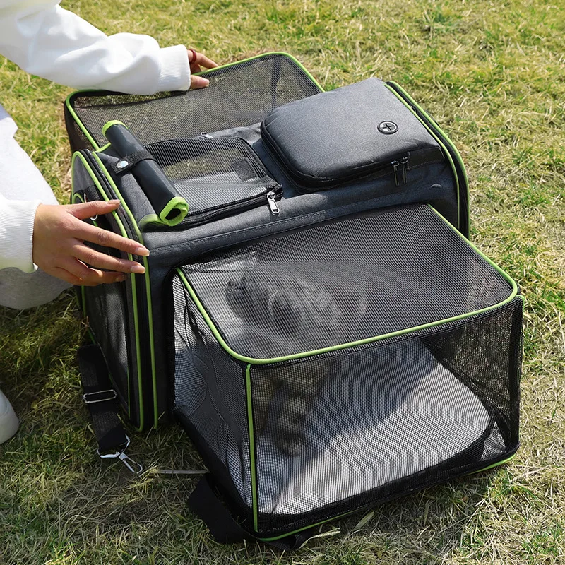 Foldable Cat Carrier Bag Large Capacity , Breathable Portable Pet Travel Bag Pet Carrier Bag for Two Cats Outdoor Pet Supplies
Foldable Cat Carrier Bag Large Capacity , Breathable Portable Pet Travel Bag Pet Carrier Bag for Two Cats Outdoor Pet Supplies