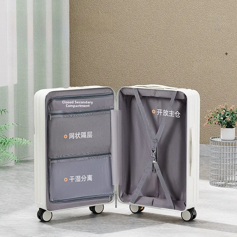 Large Capaci Waterproof Travel Suitcase Front Opening Cover Sli Women's Lage Student Password Box ABS+PC Material
Large Capaci Waterproof Travel Suitcase Front Opening Cover Sli Women's Lage Student Password Box ABS+PC Material