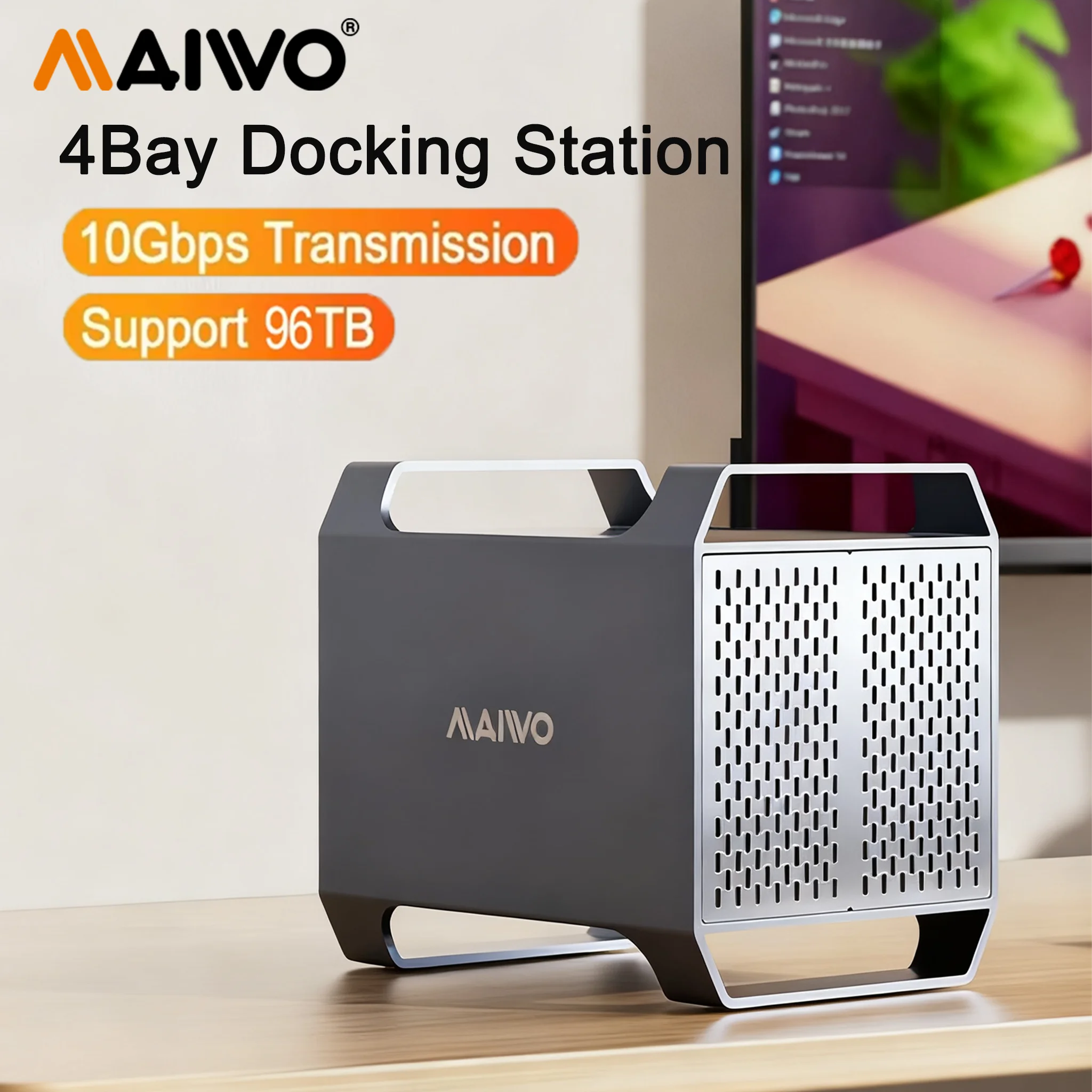 Корпус для жесткого диска MAIWO с 4 отсеками и USB-C, скорость 10 Гбит/с, алюминий для внешнего жесткого диска 3,5 дюйма/SSD SATA с HDMI UASPe
Корпус для жесткого диска MAIWO с 4 отсеками и USB-C, скорость 10 Гбит/с, алюминий для внешнего жесткого диска 3,5 дюйма/SSD SATA с HDMI UASPe