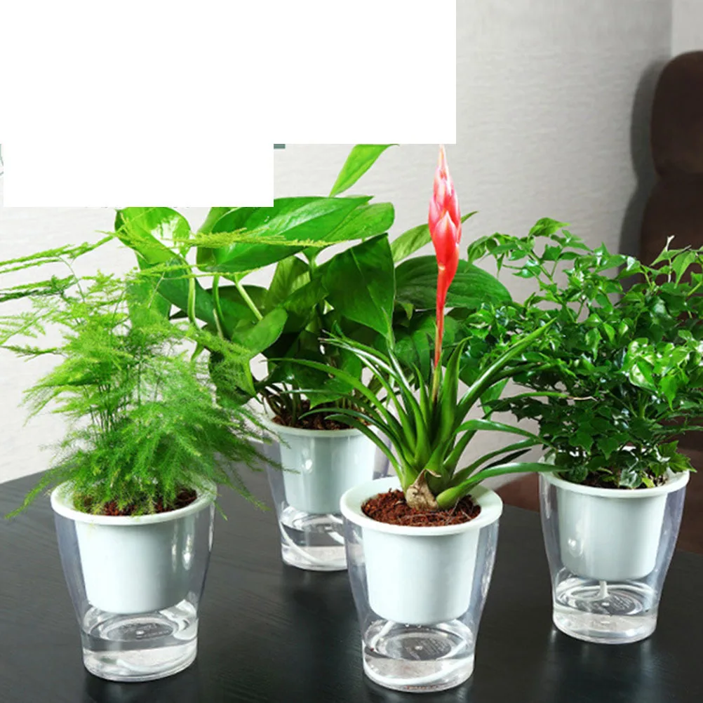 Self Watering Planter Pot with Large Reservoir Transparent Design for Easy Water Level Monitoring Ideal for Balcony Greening
Self Watering Planter Pot with Large Reservoir Transparent Design for Easy Water Level Monitoring Ideal for Balcony Greening