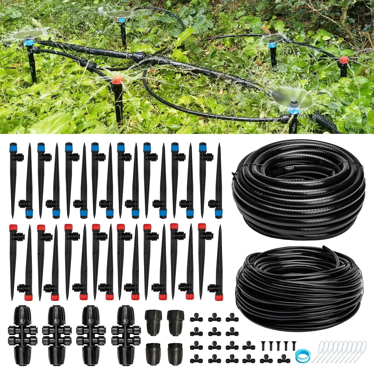 Quick-Connect 200FT Drip Irrigation System Kit, Automatic Garden Plant Watering System for Greenhouse, Yard, Lawn, with 1/2
Quick-Connect 200FT Drip Irrigation System Kit, Automatic Garden Plant Watering System for Greenhouse, Yard, Lawn, with 1/2