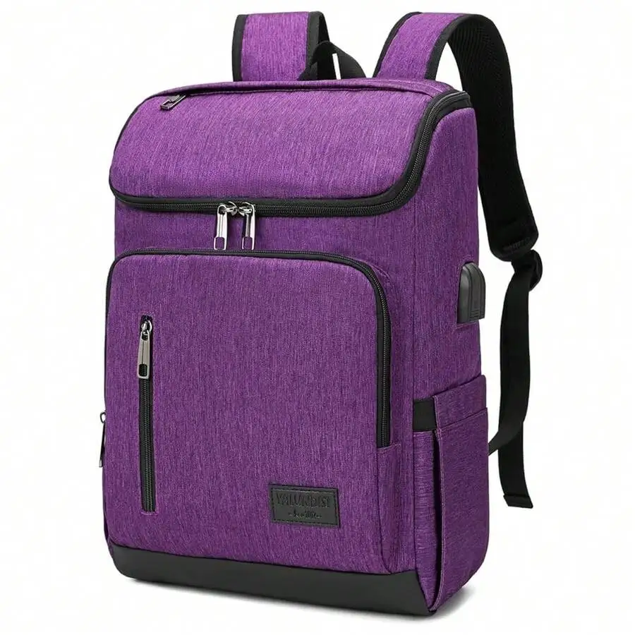 Purple Laptop Backpack Travel Daypack With USB Charging Port For Men And Women
Purple Laptop Backpack Travel Daypack With USB Charging Port For Men And Women