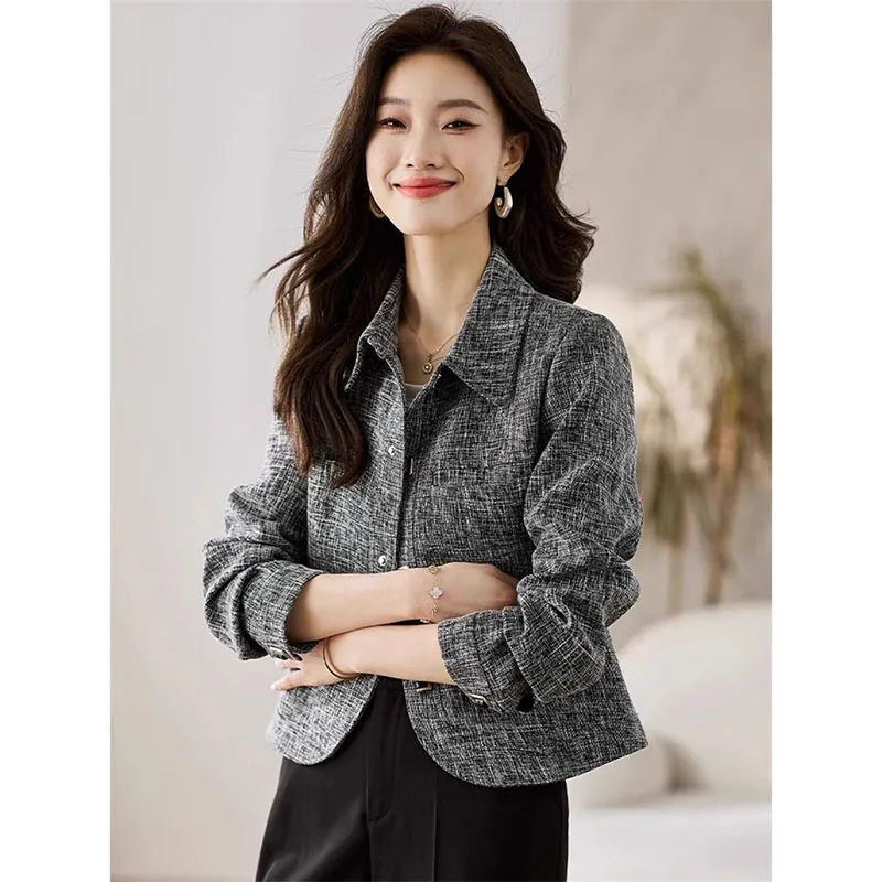 Новинка 2023 года, весенне-осенняя куртка, женское маленькое пальто с ароматом, женская верхняя одежда в западном стиле, модное короткое пальто, топы
Новинка 2023 года, весенне-осенняя куртка, женское маленькое пальто с ароматом, женская верхняя одежда в западном стиле, модное короткое пальто, топы