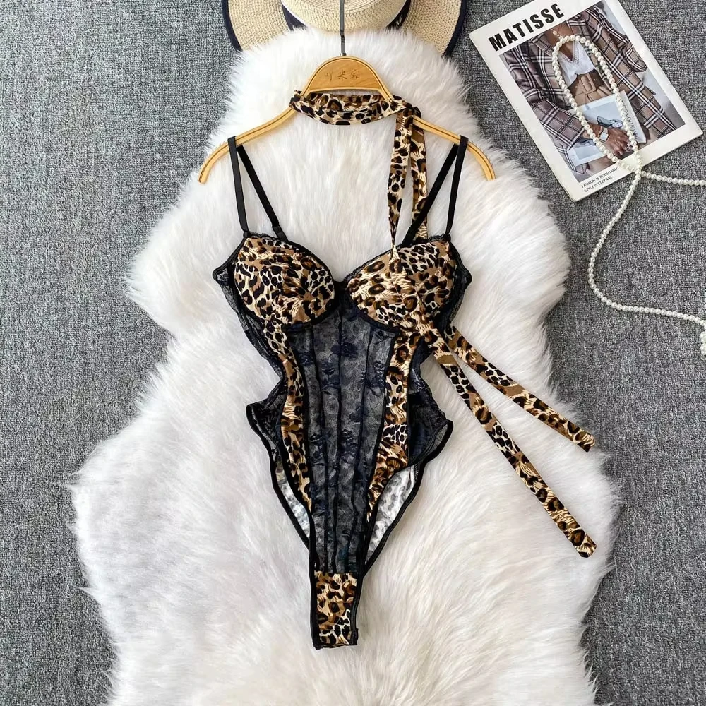 Women Hotsweet V-neck leopard slim Vintage Straps Bodysuits Chic lace Jumpsuits Slim Top Clothing
Women Hotsweet V-neck leopard slim Vintage Straps Bodysuits Chic lace Jumpsuits Slim Top Clothing