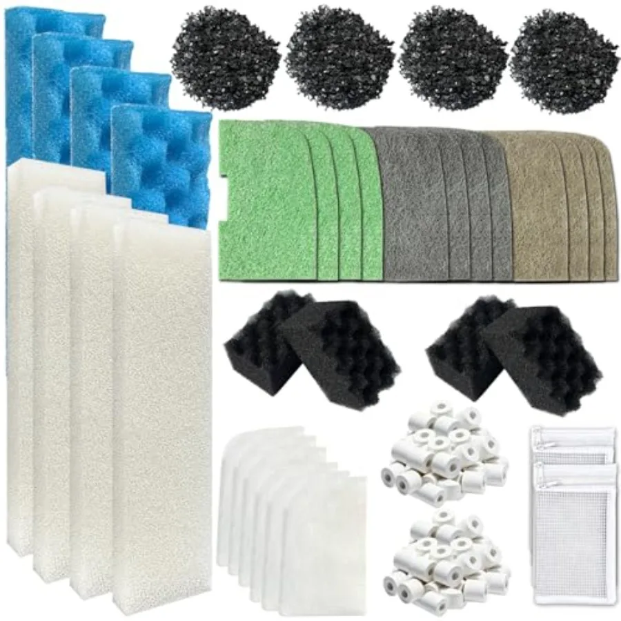Filter Media Kit Replacement for Fluval 406/407 Canister Cilter, Includes Nitrite, Phosphate and Ammonia Absorbing Pads
Filter Media Kit Replacement for Fluval 406/407 Canister Cilter, Includes Nitrite, Phosphate and Ammonia Absorbing Pads
